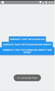 React Native Toast - Toast Alert for Android - About React