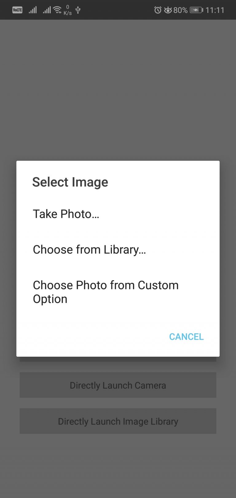 Example of Image Picker in React Native - About React