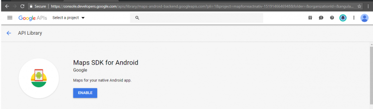Integration of Google map in React Native using react-native-maps