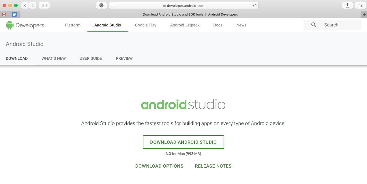 Удалить android studio mac os