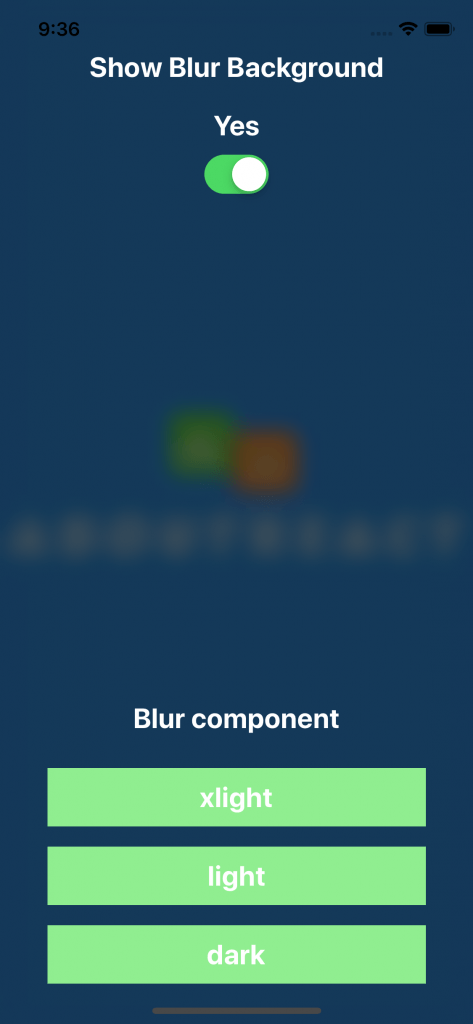 Make a Blur Background in React Native - About React