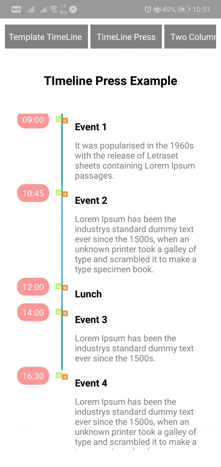 Show Timeline using React Native Timeline ListView - About React
