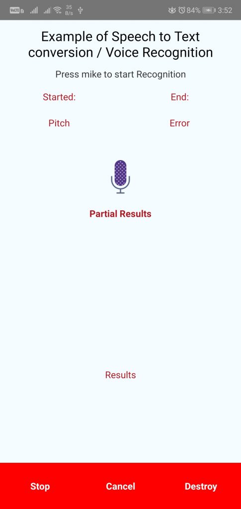 Speech to Text Conversion in React Native - Voice Recognition