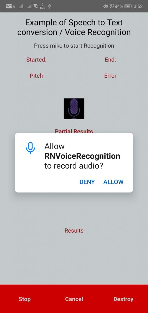 Speech to Text Conversion in React Native - Voice Recognition