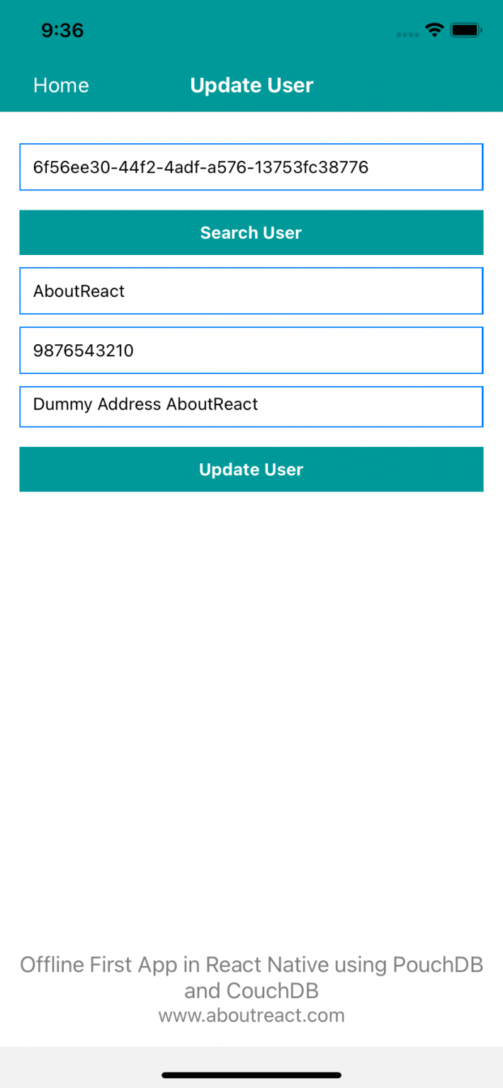 Building Offline First App in React Native using PouchDB and CouchDB