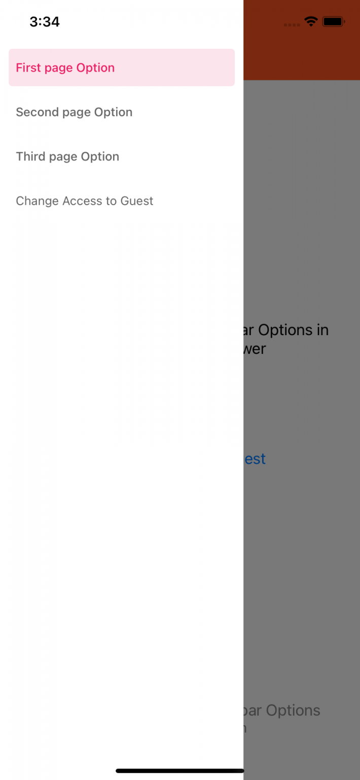 Set dynamic Drawer/Sidebar Options React Navigation Drawer