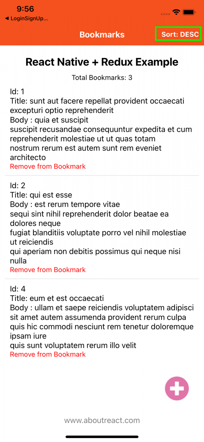 Example to Use Redux in React Native App | React Native Redux